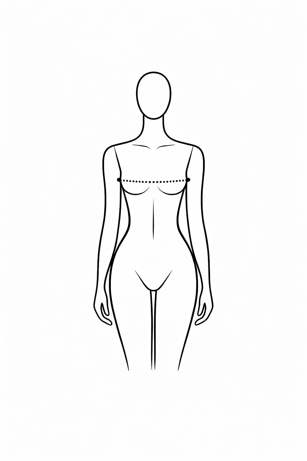 Chest measurement illustration