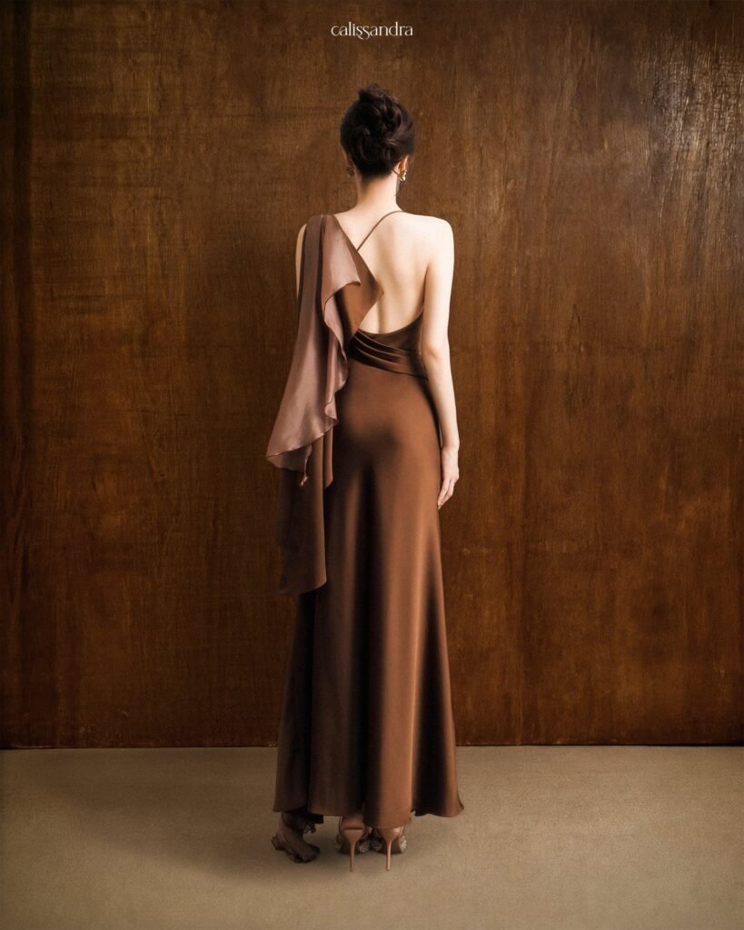 Model wearing the Calissandra Audrey Dress