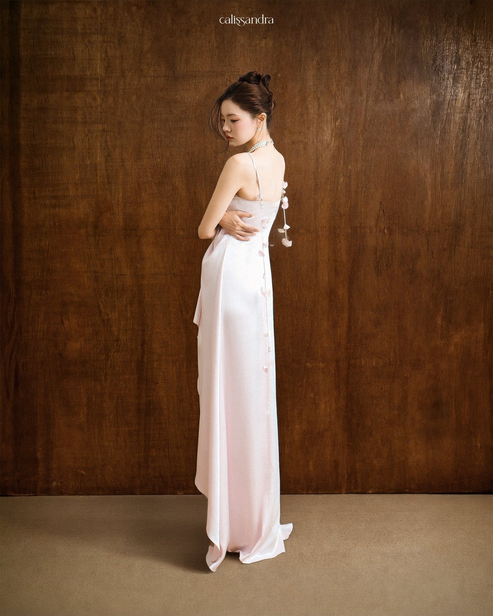 Model wearing the Calissandra Cecilia Dress